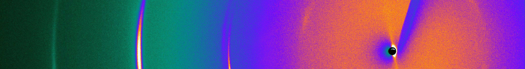 sample image of x-ray scattering pattern